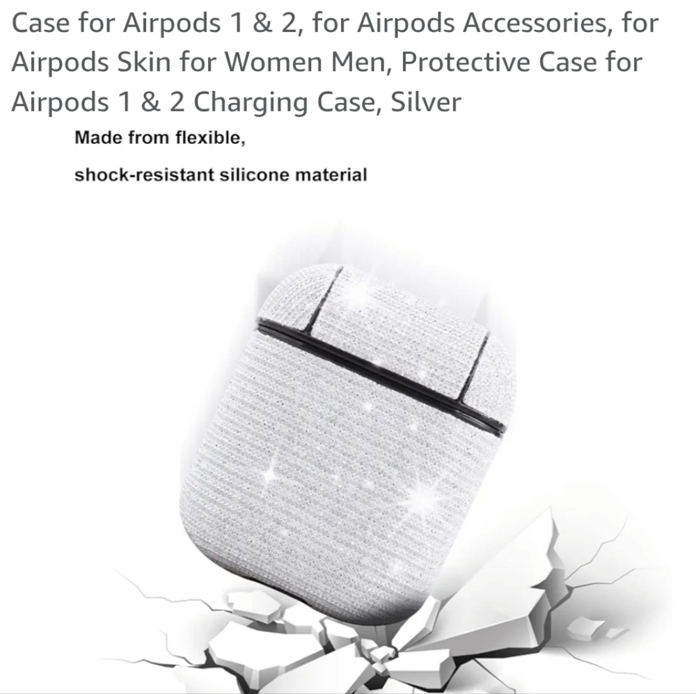 dELiA*s Silver AirPods Case